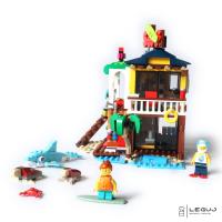 Surferský plážový domček