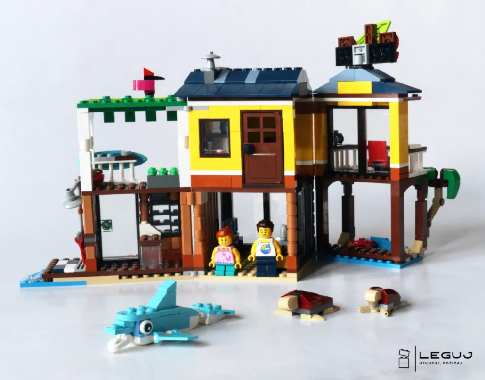 Surferský plážový domček