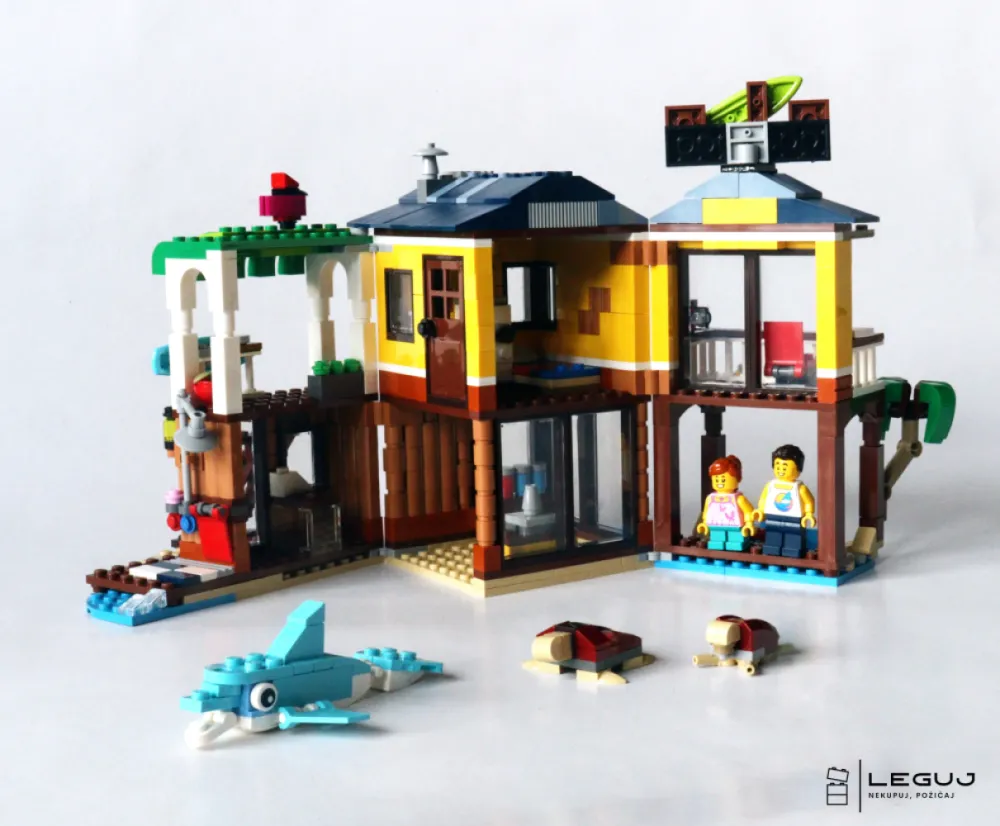 Surferský plážový domček