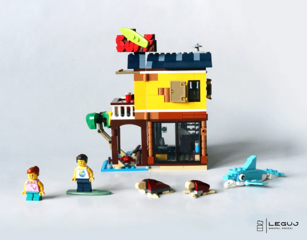 Surferský plážový domček